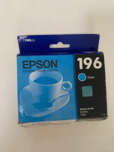 Cartucho Original Epson 196 Ciano (T196220) - Novo e Lacrado