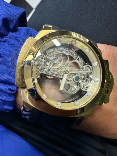 Invicta automático mostrador transparente 