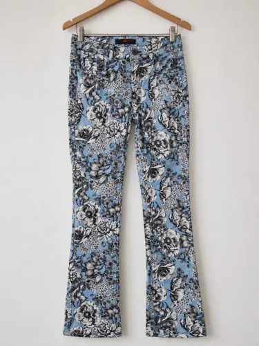 Calça My Favorite Things Floral Azul tamanho 36