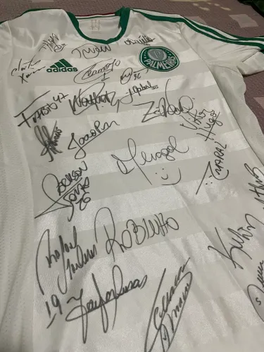Camisa Palmeiras - Autografada elenco 2015