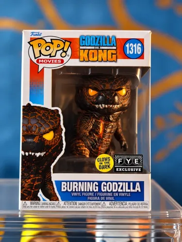 Funko Pop! Filme Godzilla VS Kong Burning Godzilla #1316 Exclusivo Glow