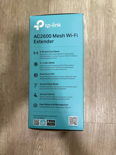 Repetidor Wi-fi Mesh AC2600 TP-link RE650 Dual Band - Alta potência