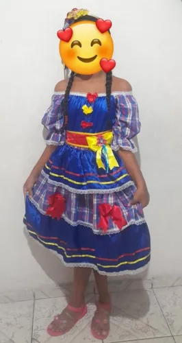 Vestido de quadrilha 10/12 anos