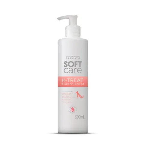 Shampoo Soft Care K-Treat Micelar para Cães e Gatos - 500ml