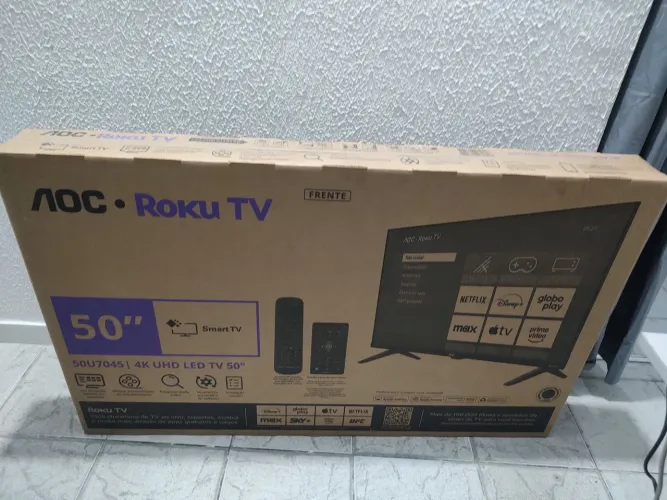 TV AOC ROKU TV 50 POLEGADAS NA CAIXA