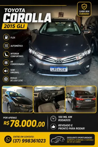 Toyota Corolla GLI 1.8 Flex 16V Aut. 2015