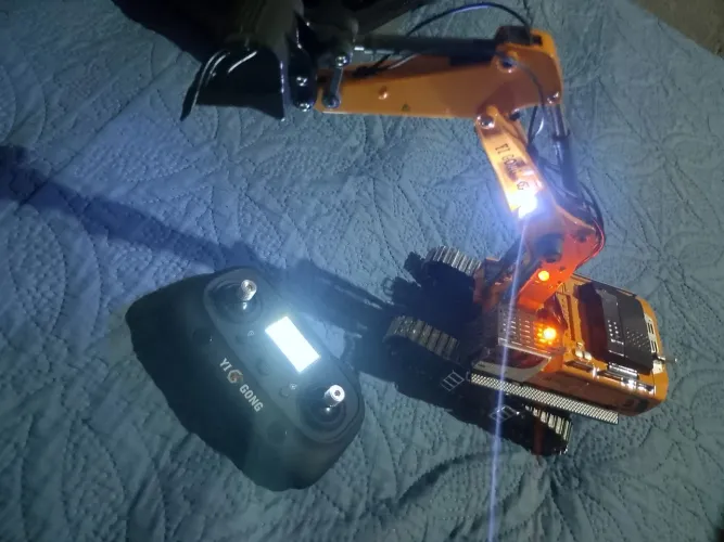  Mini Escavadeira de ferro para colecionador 