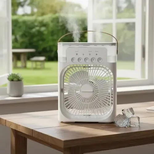 Mini ventilador portátil - com umidificador de ar até 600 ML - entrega grátis