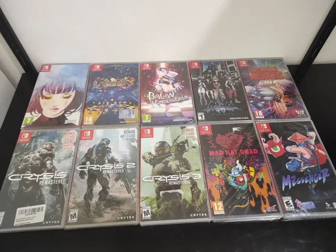 Jogos de Nintendo Switch lacrados (10 jogos)