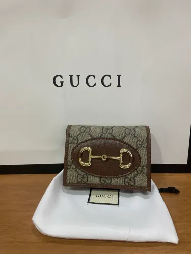 Carteira gucci horsebit