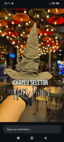 Chapéu Seletor Harry Potter 