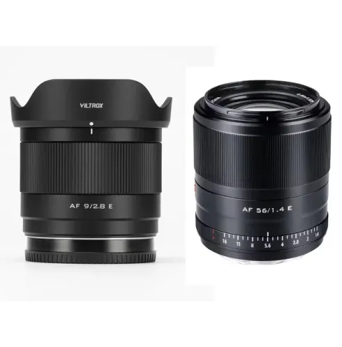 Lente Viltrox 9mm F2.8 E-Mount APS-C + Viltrox 56mm F1.4 Aps-c