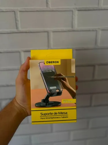 Suporte de Mesa com Rotação 360 OBERON - Entregamos em Fortaleza!