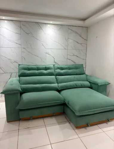 Sofá Retrátil e Reclinável Super Pillow Top
