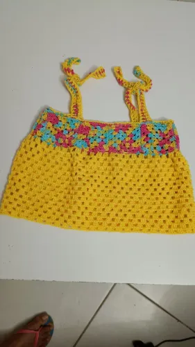 Blusinha crochê infantil