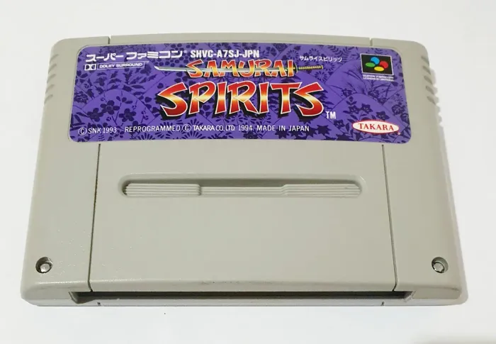 SAMURAI SPIRITS 100% ORIGINAL SNES SUPER FAMICOM SUPER NINTENDO CARTUCHO ZERADO