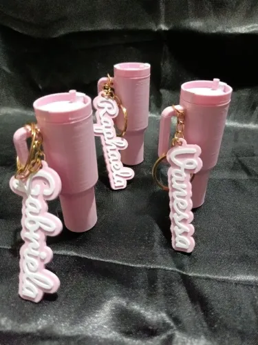 Chaveiro personalizado copo em impressão 3D