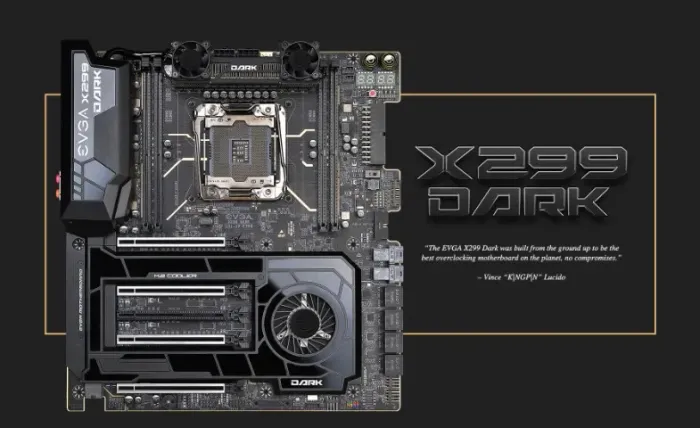 Kit Placa-mãe Evga X299 Dark + Core I7 9800x + 32gb Ddr4 Xpg