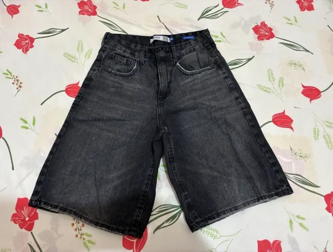 Jorts baggy preto