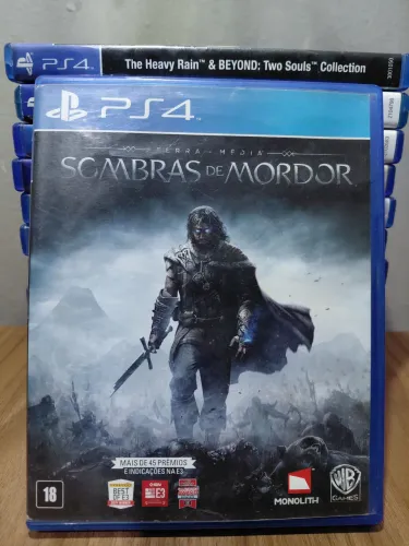 Jogo Sombras de mordor PlayStation ps4 mídia física