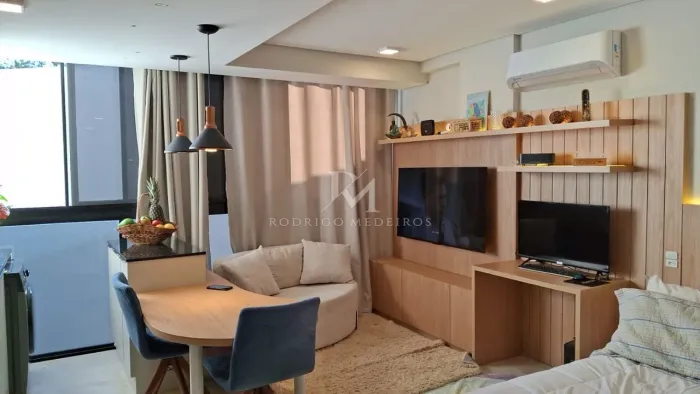 Studio mobiliado com garagem no Cacupé, Florianópolis