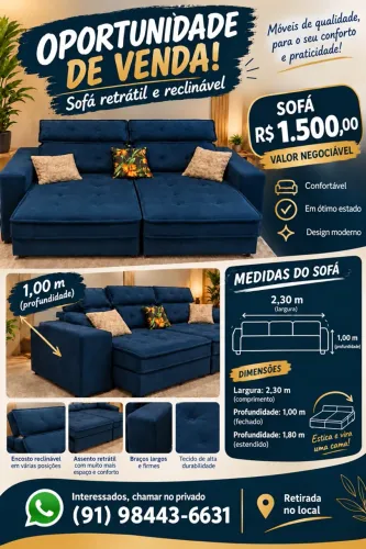 Sofá retrátil