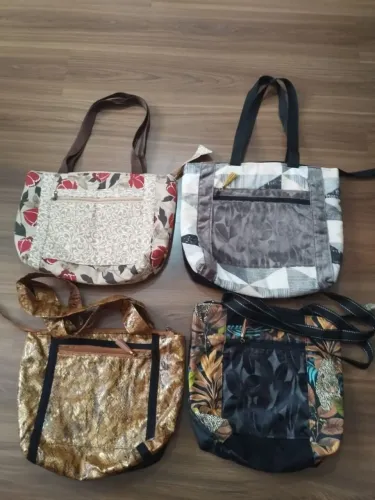 Lote de bolsas artesanais 
