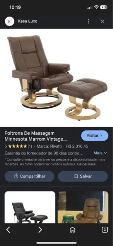 Poltrona de massagem 