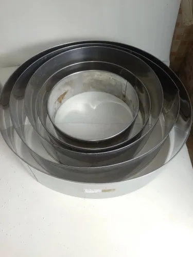 Aro cortador inox de bolo vários tamanhos