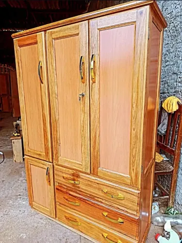GUARDA ROUPA ROUPEIRO SOLTEIRO MADEIRA JATOBÁ NOVO COMPLETO 