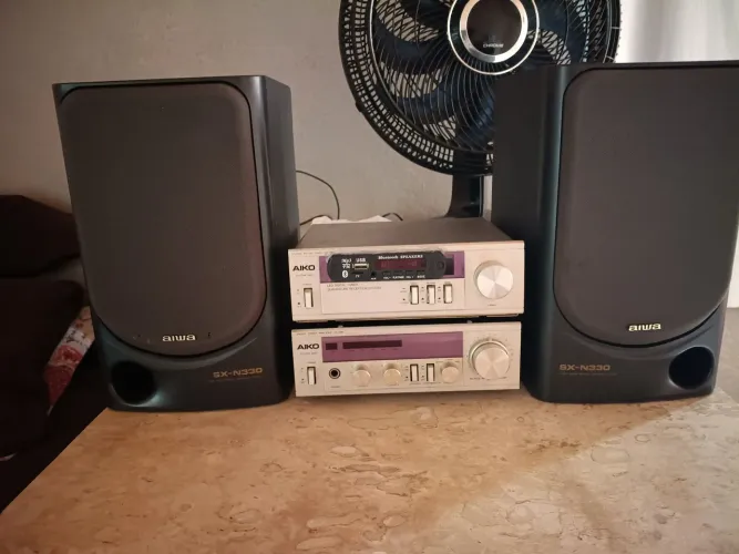 Mini system Aiko, equipamento em ótimo estado, tudo funcionando muito bem