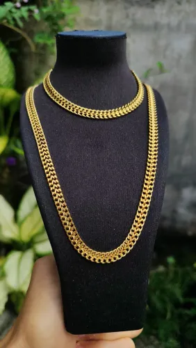 Conjunto gargantilha e pulseira em aço inoxidável
