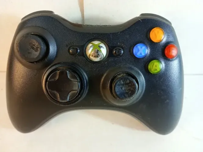controle xbox 360 microsoft preto- no estado de sucata