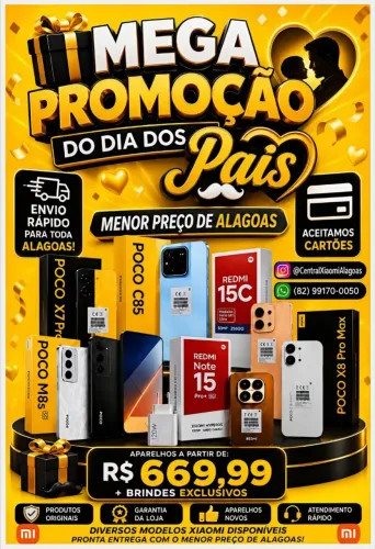 XIAOMI POCO X8 PRO MAX, NOTE 15 PRO PLUS E DIVERSOS MODELOS DISPONÍVEIS