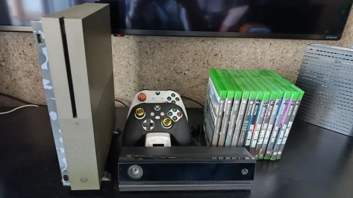Xbox One S Battlefield Edition Verde + Acessórios e Jogos