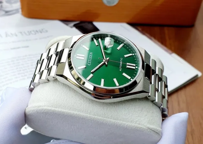 Relógio Citizen Tsuyosa automático Original - NJ0150-81X - vidro de safira frente e atrás 