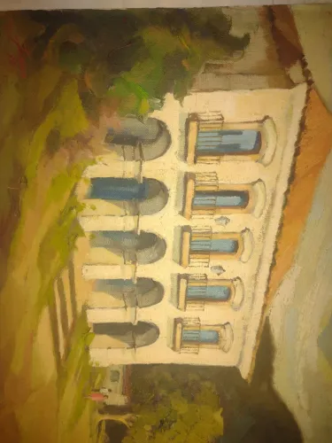 Pintura à Óleo - Casa Colonial