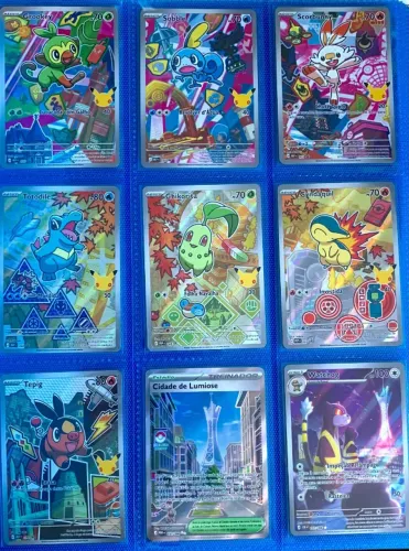 Pokémon Coleção Ilustração Parceiro Inicial Serie 02 Completa e cartas ultra raras