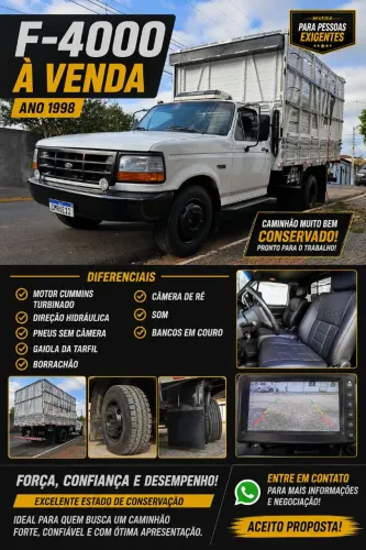 Ford F-4000 3.9 Turbo Intercooler Diesel 2P Manual 1998