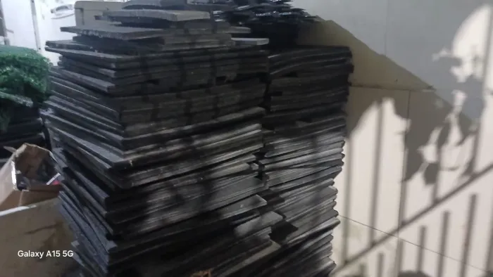 Piso Academia Preto Crossfit 50x50cm antiderrapante. Valor do metro quadrado R$50