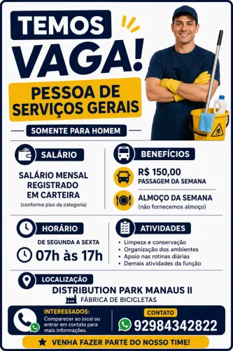 Vaga disponível 