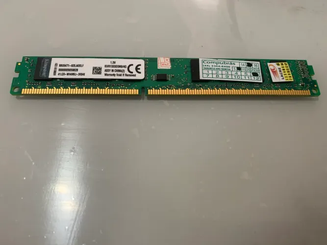 Pente de memória kingston 4gb ddr3 1333