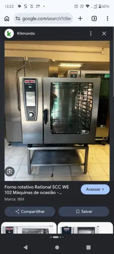 Forno Combinado Elétrico Rational SCC WE 102 (33,6 kW) c/ cavalete