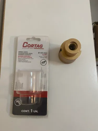 Serra copo diamantada para esmerilhadeira 44 mm M14 Cortag