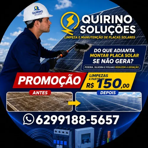 Limpeza preventiva painel, placas de sistema solar