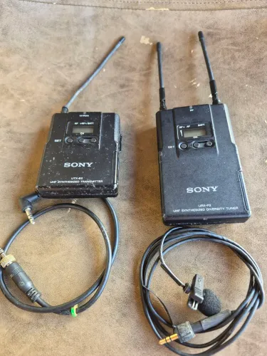 Microfone de lapela Sony uhf Urx-p2