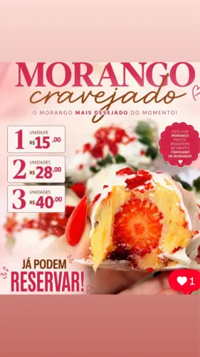 Morango cravejado 