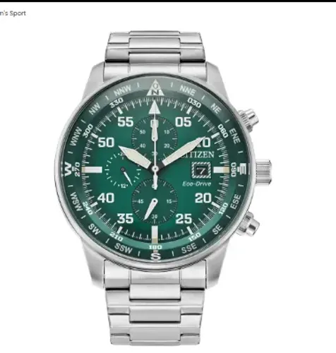 Relógio Masculino Citizen CA0699-59X Eco-Drive Brycen Verde