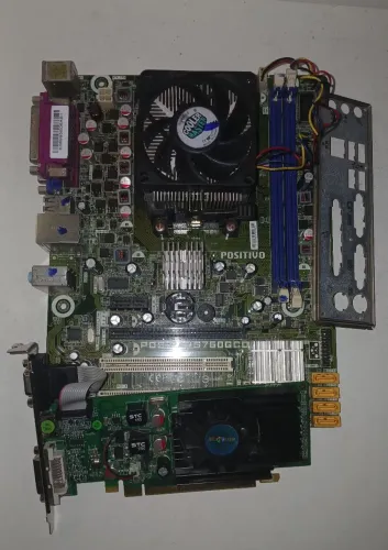 Placa mae e placa de video (funcionando)