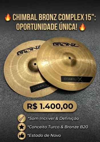 VENDO OU TROCO - HITHAT 15 BRONZ